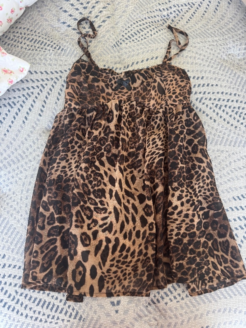 babydoll cheetah dress